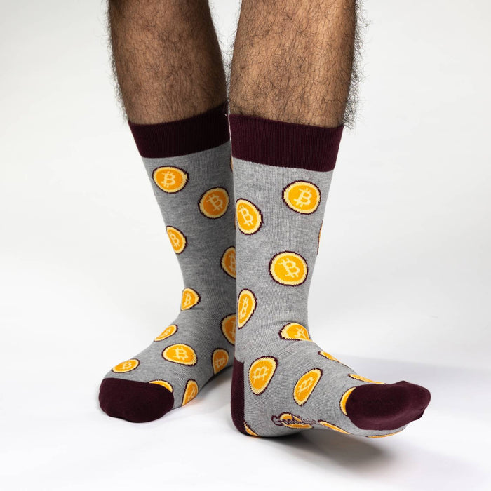 Men's Big & Tall Bitcoin Socks