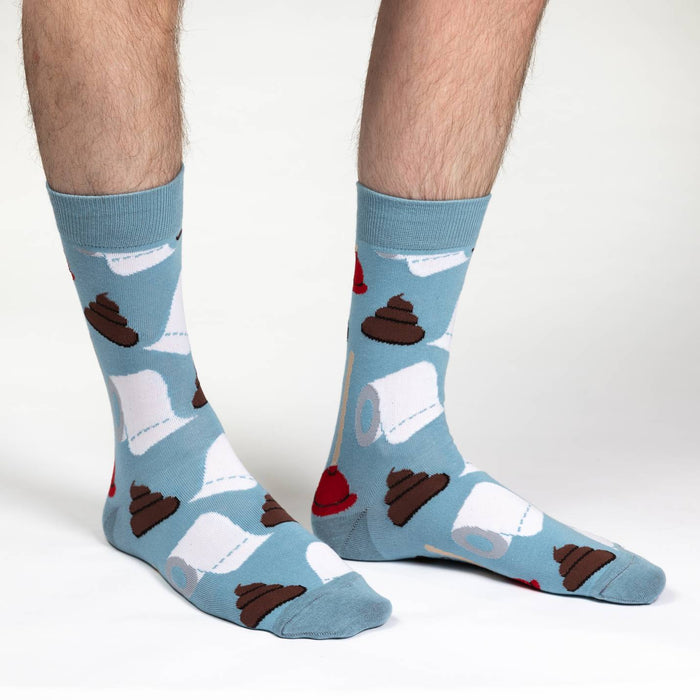 Men's Big & Tall Poop & Plungers Socks